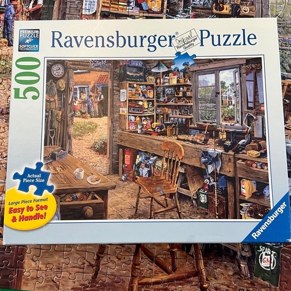 Other - Ravensburger Puzzle "Dad's Shed" 500 Large Pcs